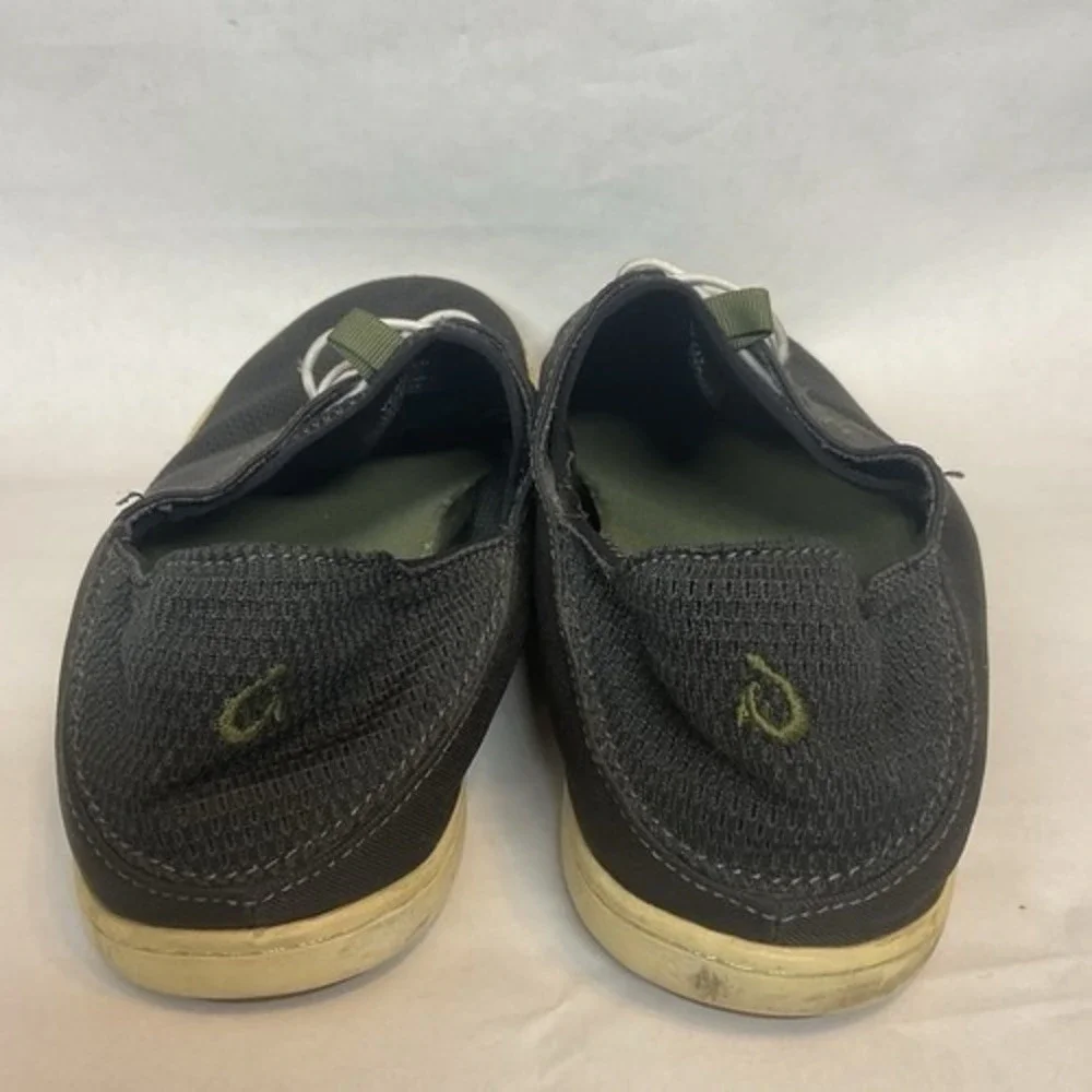OluKai Nohea Moku Charcoal Slip On Convertible Sneaker Boat Shoe Men 9.5 China